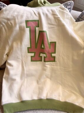 LA Dodgers Cream Hoodie